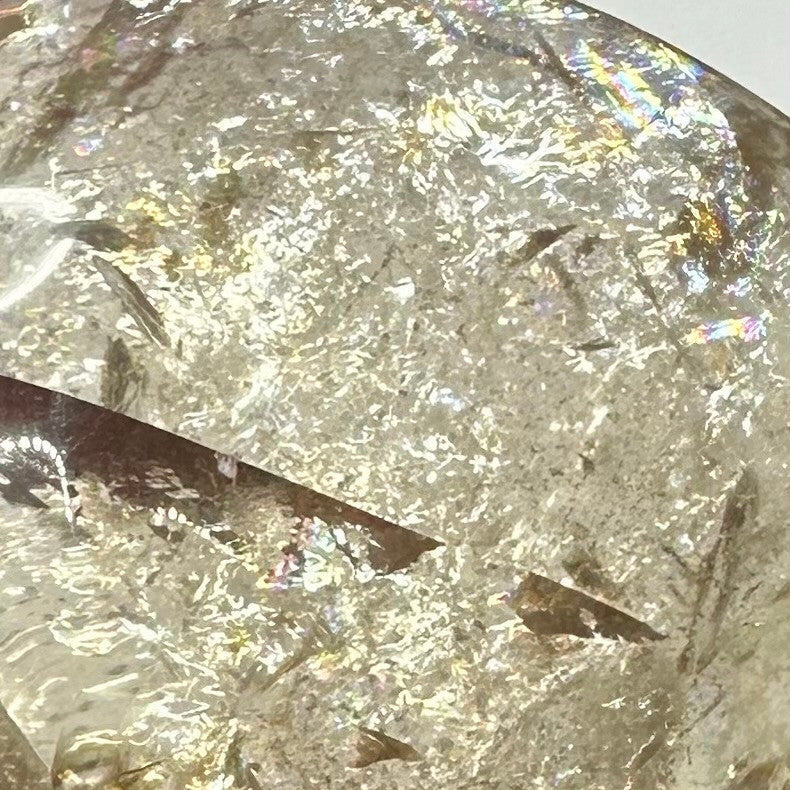 Citrine with Rainbow Inclusions  Flame Tower-1 3/4 x 1 1/4"-NC7387