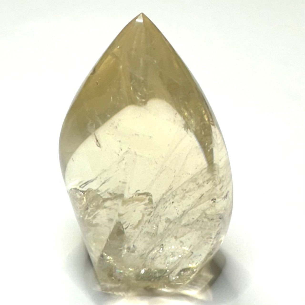 Citrine with Rainbow Inclusions  Flame Tower-2 1/2 x 1 3/4"-NC7389