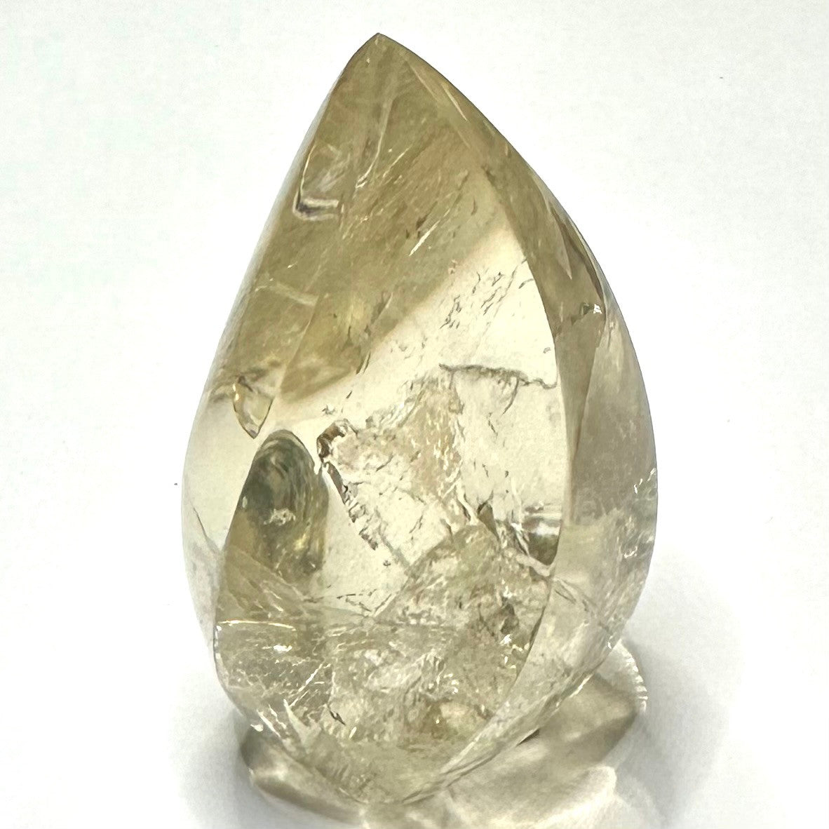 Citrine with Rainbow Inclusions  Flame Tower-2 1/2 x 1 3/4"-NC7389