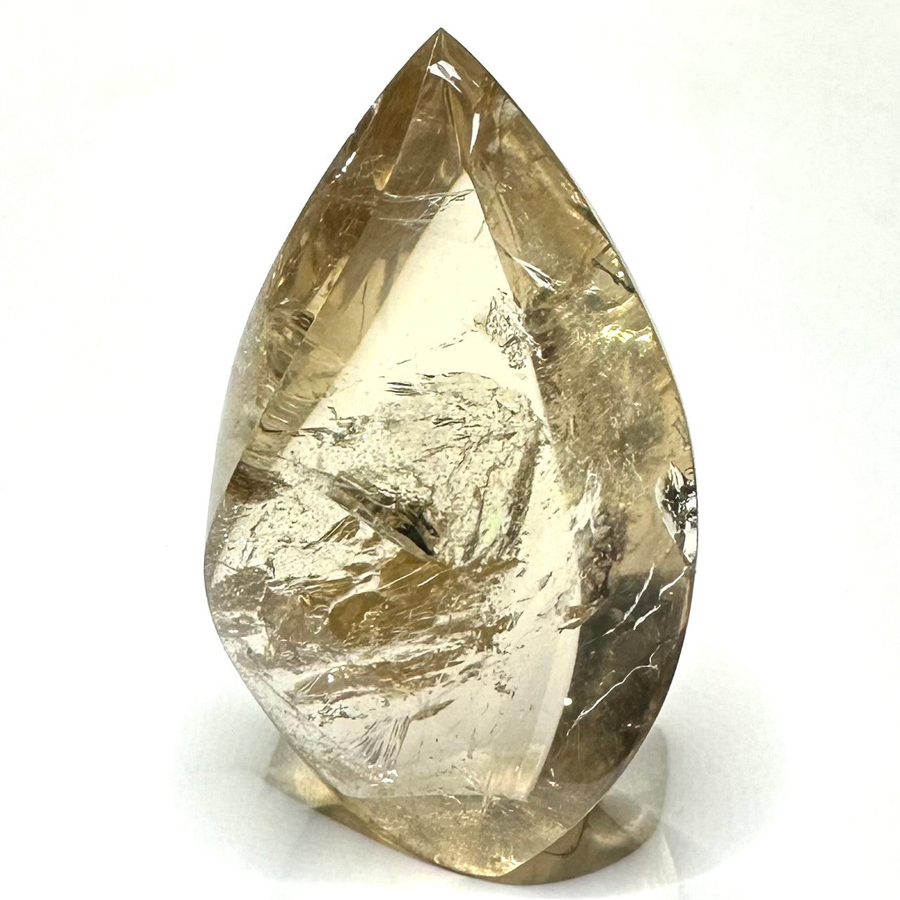 Citrine with Rainbow Inclusions  Flame Tower-3 x 1 3/4"-NC7390