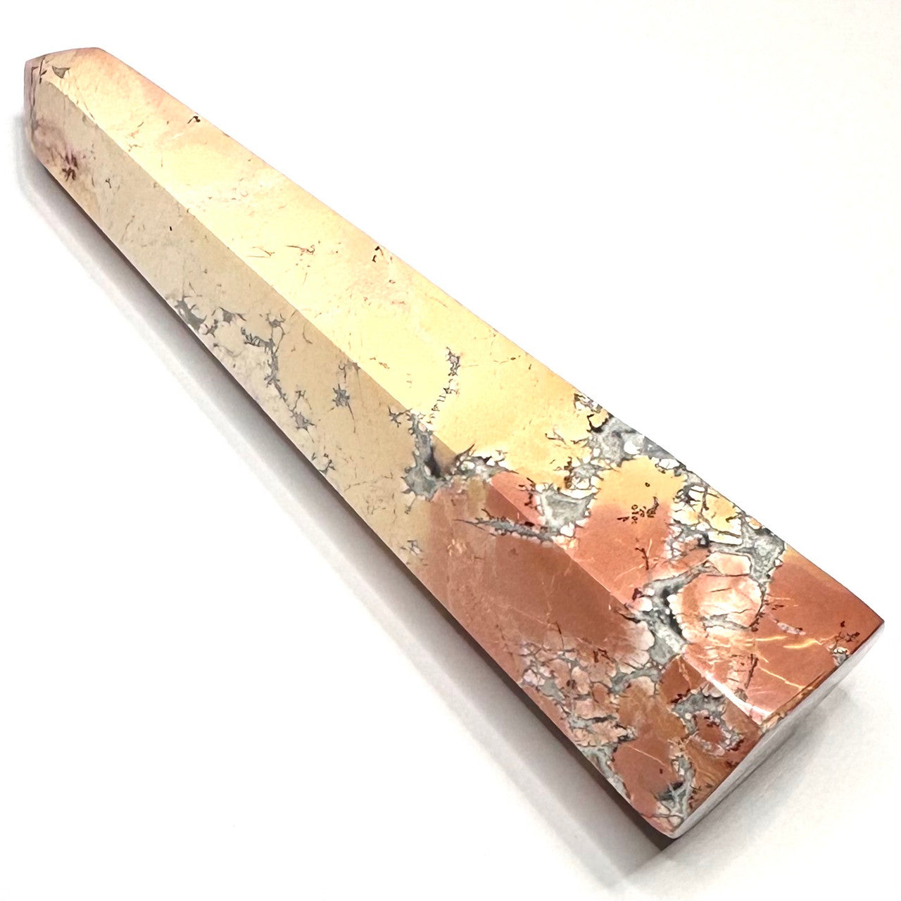 One of a Kind Maligano Jasper Stone Tower-4 1/2 x 1 1/4"