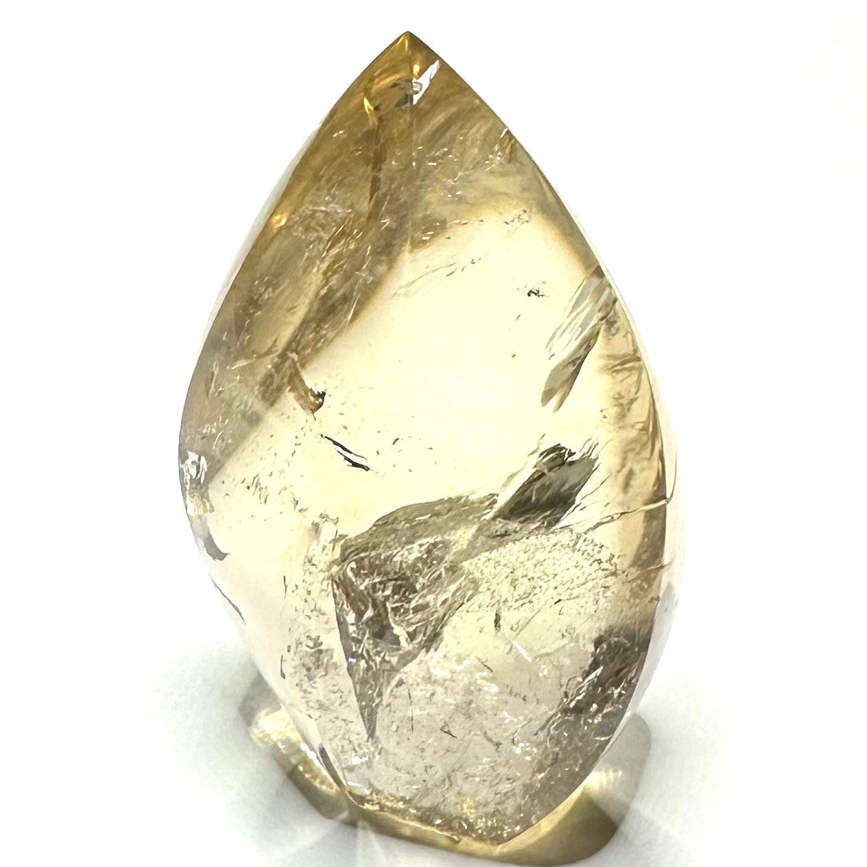 Citrine with Rainbow Inclusions  Flame Tower-3 x 1 3/4"-NC7390