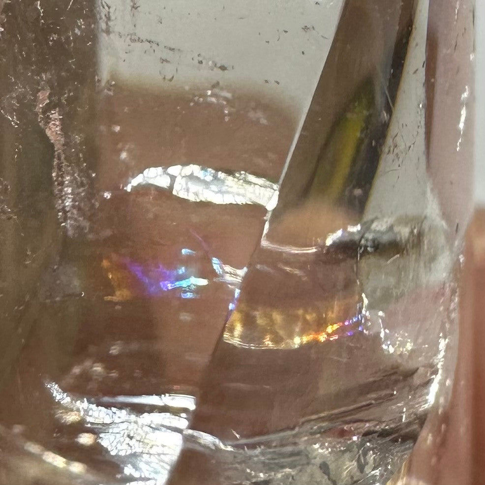 Citrine with Rainbow Inclusions  Flame Tower-3 x 1 1/4"-NC7392