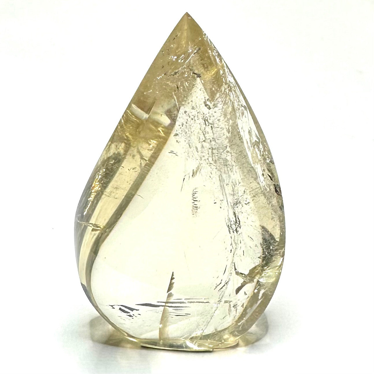 Citrine with Rainbow Inclusions  Flame Tower-2 3/4 x 1 1/2"-NC7393