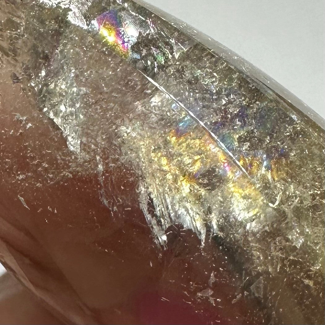 Citrine with Rainbow Inclusions  Flame Tower-2 3/4 x 1 1/2"-NC7393