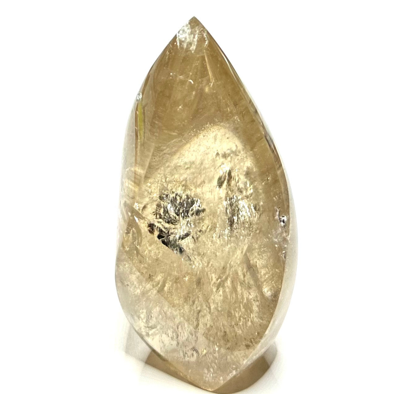 Citrine with Rainbow Inclusions  Flame Tower-4 x 2 1/4"-NC7394