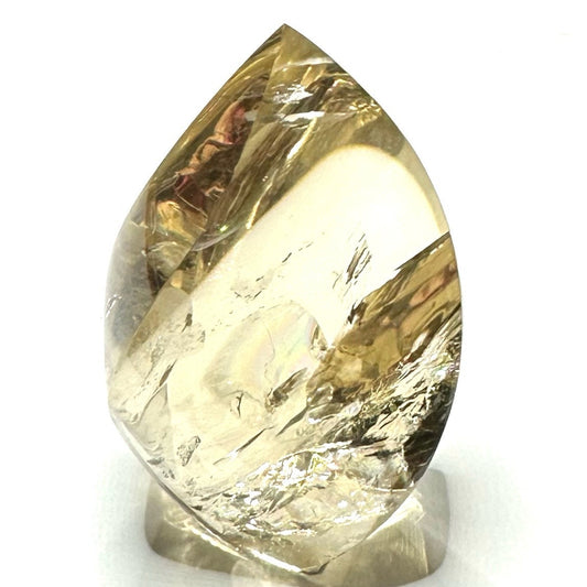 Citrine with Rainbow Inclusions  Flame Tower-2 1/2 x 1 1/2"-NC7395