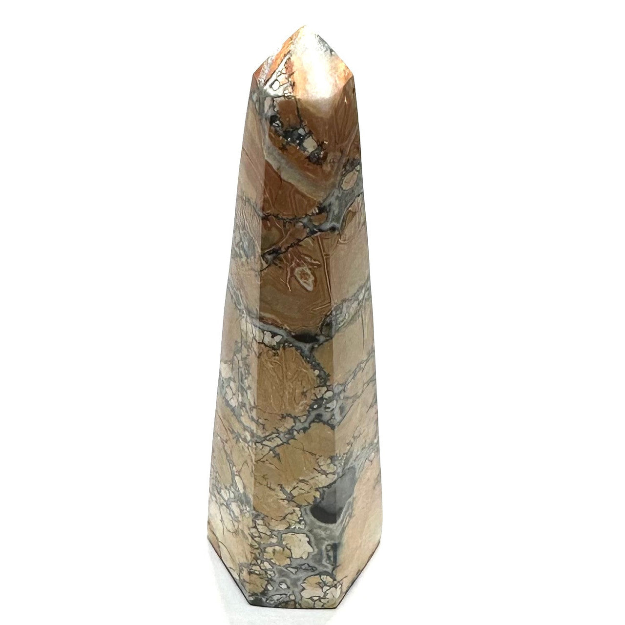 One of a Kind Maligano Jasper Stone Tower-4 1/2 x 1 1/4" (NC5150)