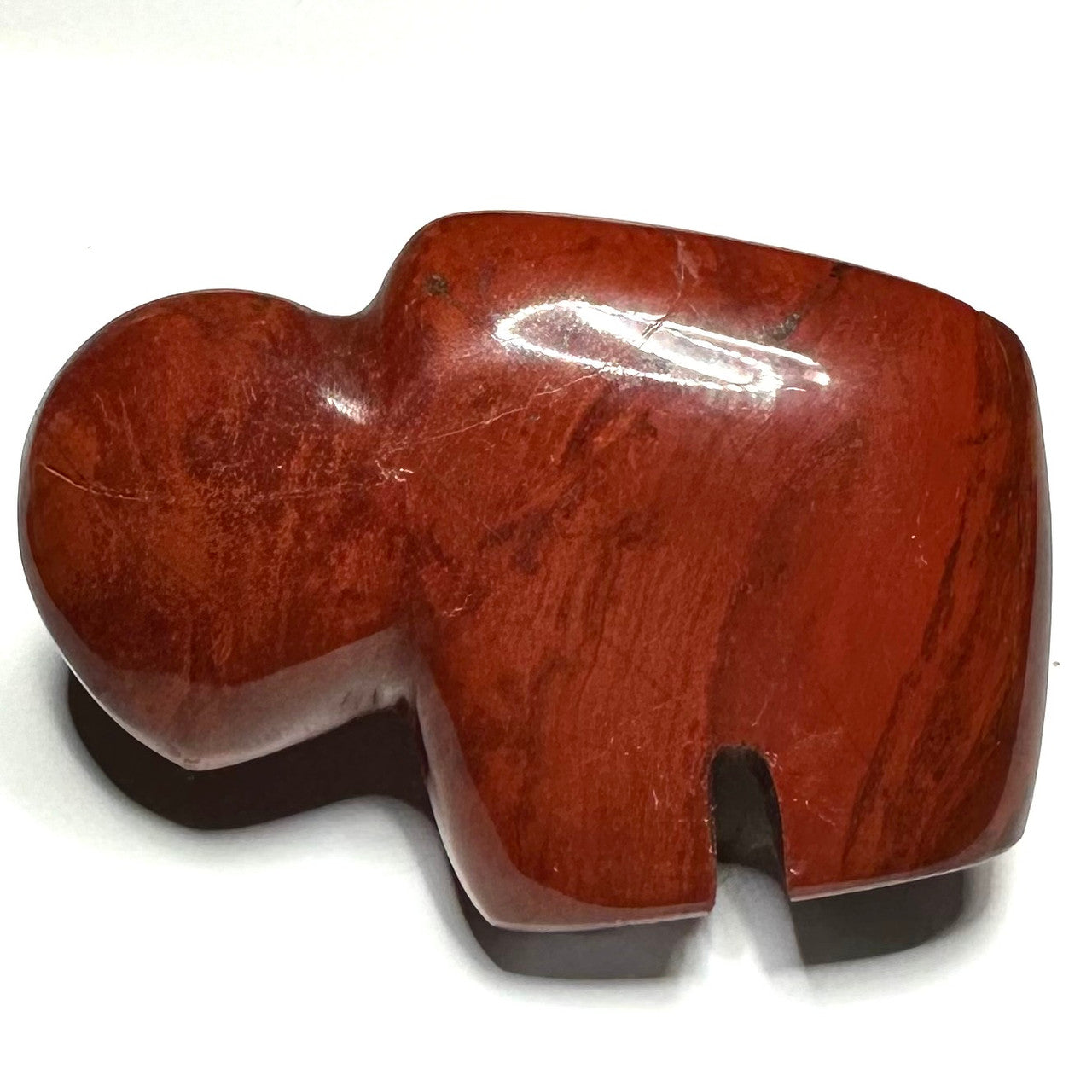 One of a Kind Hand Carved Fetish Buffalo Stone-3 1/4 x 2 1/4" (NC5164)