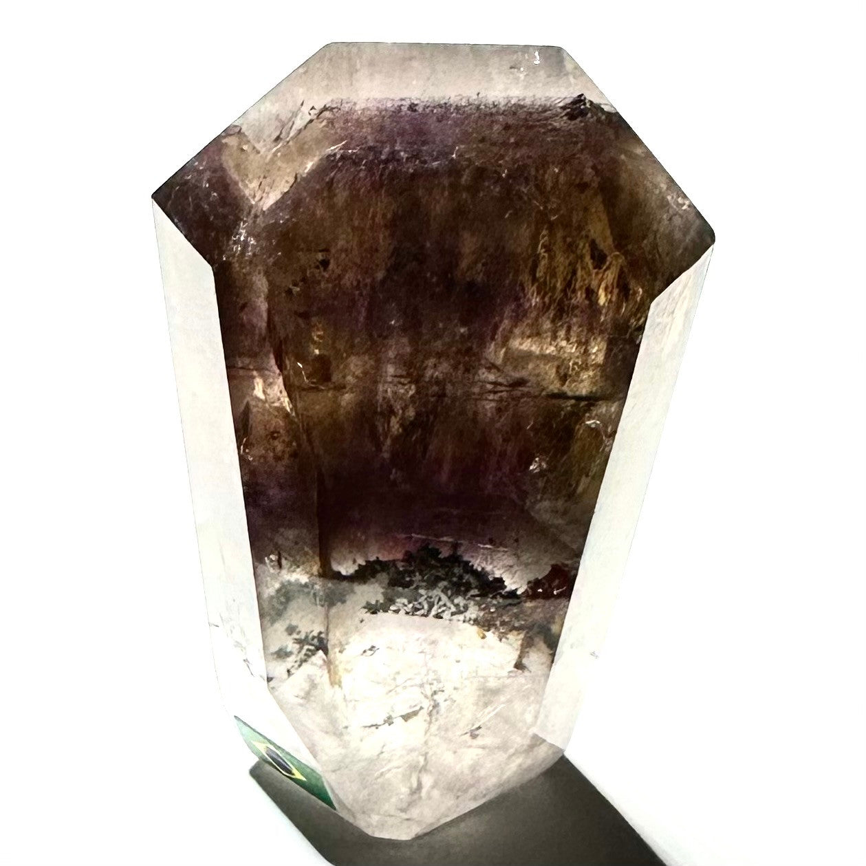 RARE-One of a Kind Ametrine with Hematite and Dendrites Tower-2 3/4 x 1 1/2" (NC6068)