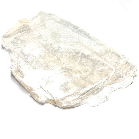 Rough Cut Selenite Slab-10 1/2 x 6 1/2"-NC7407