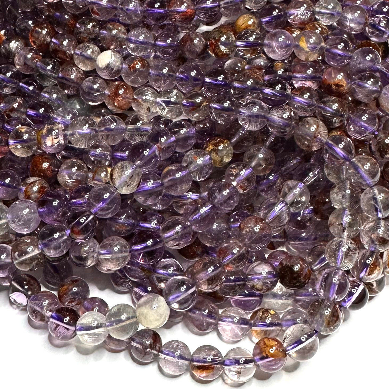Super Seven Highly Polished Round Beads-6mm (SP5182)