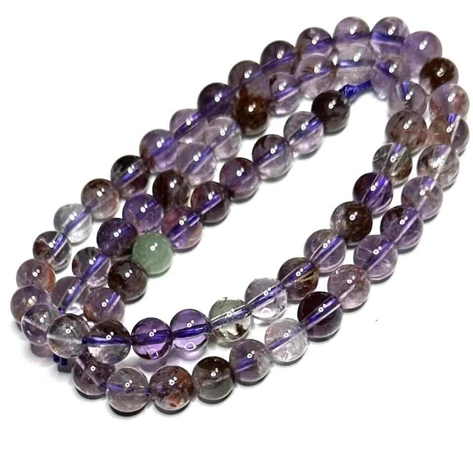 Super Seven Highly Polished Round Beads-6mm (SP5182)