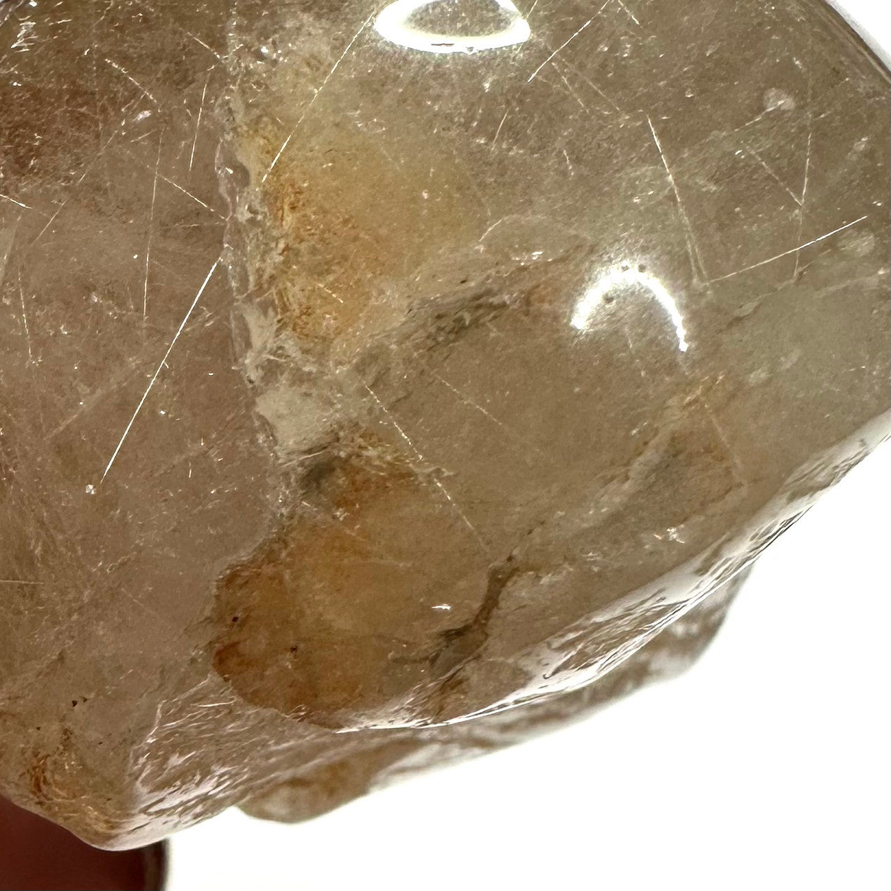 One of a Kind Lodalite with Rutilate Lens Stone-1 3/4 x 1 1/4" (NC5189)