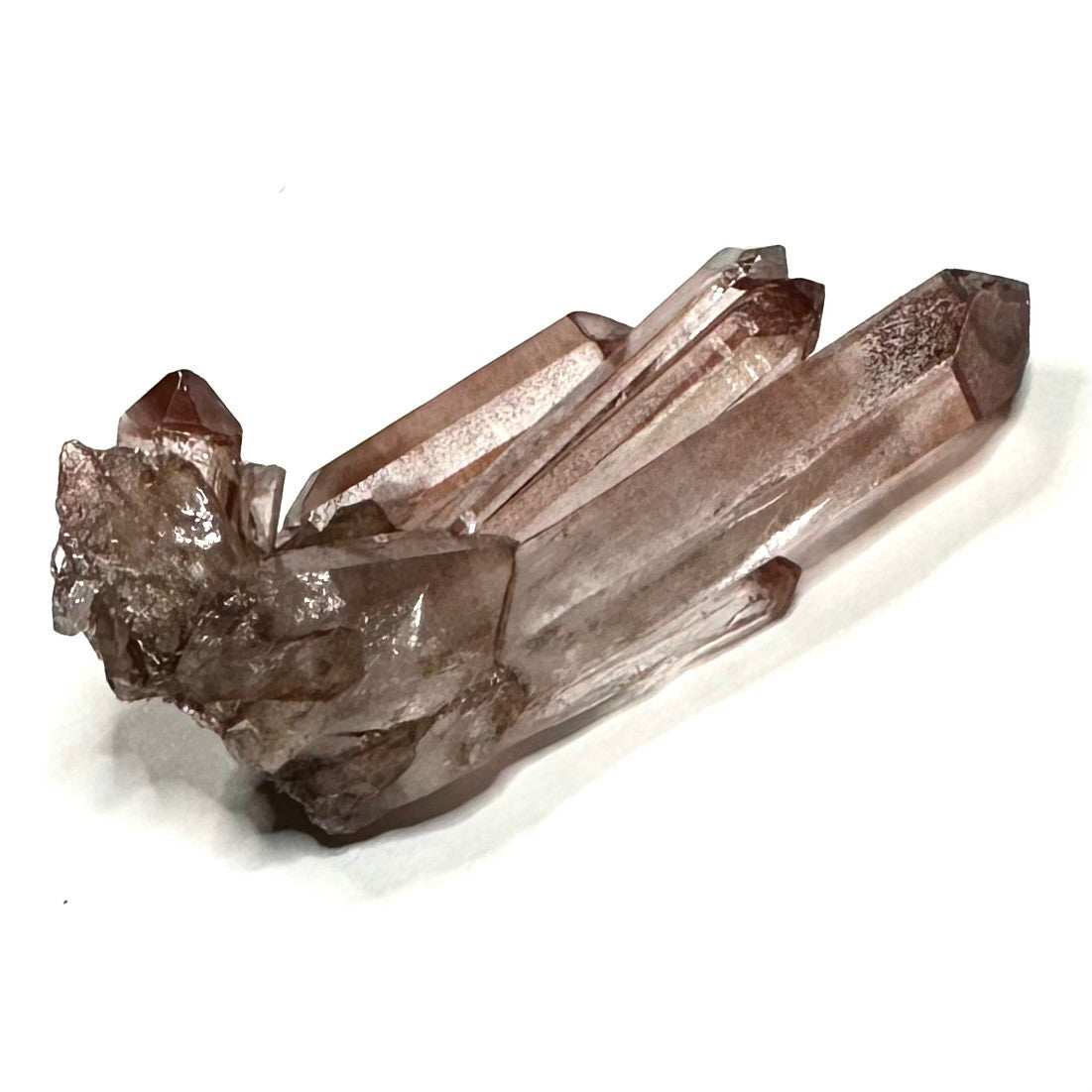Red Hematite with Lithium Quartz Crystal Cluster-1 3/4 x 3/4"-NC7419