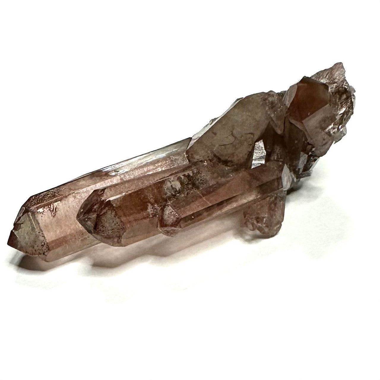 Red Hematite with Lithium Quartz Crystal Cluster-1 3/4 x 3/4"-NC7419