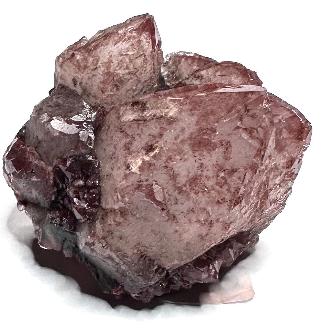 Red Hematite with Lithium Quartz Crystal Cluster-1 1/2 x 1 1/2"-NC7420