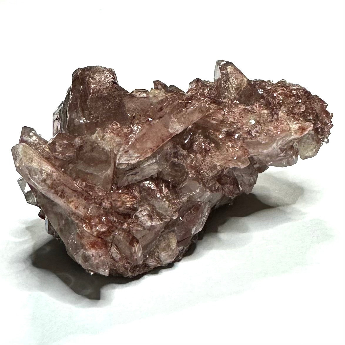 Red Hematite with Lithium Quartz Crystal Cluster-2 1/4 x 1 3/4"-NC7421