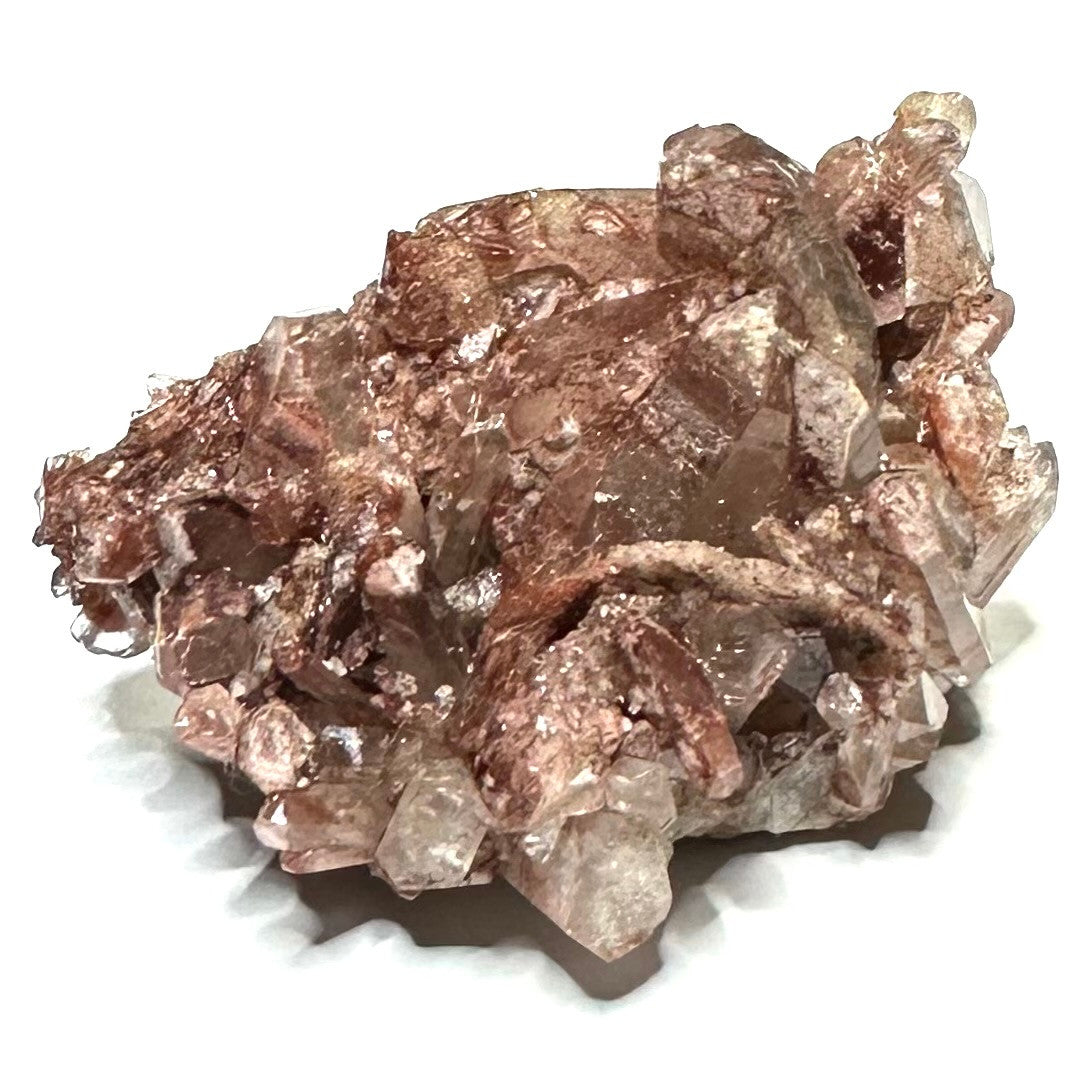 Red Hematite with Lithium Quartz Crystal Cluster-2 1/4 x 1 3/4"-NC7421