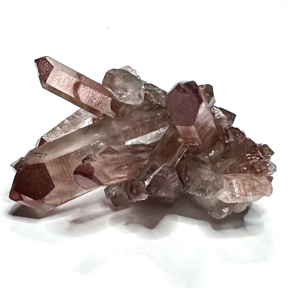 Red Hematite with Lithium Quartz Crystal Cluster-1 1/2 x 1 1/2"-NC7424