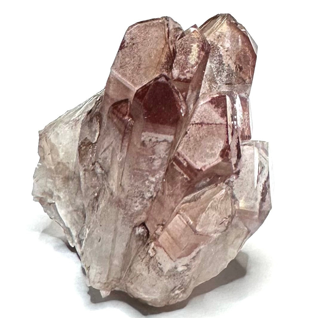 Red Hematite with Lithium Quartz Crystal Cluster-2 x 1 1/2"-NC7425