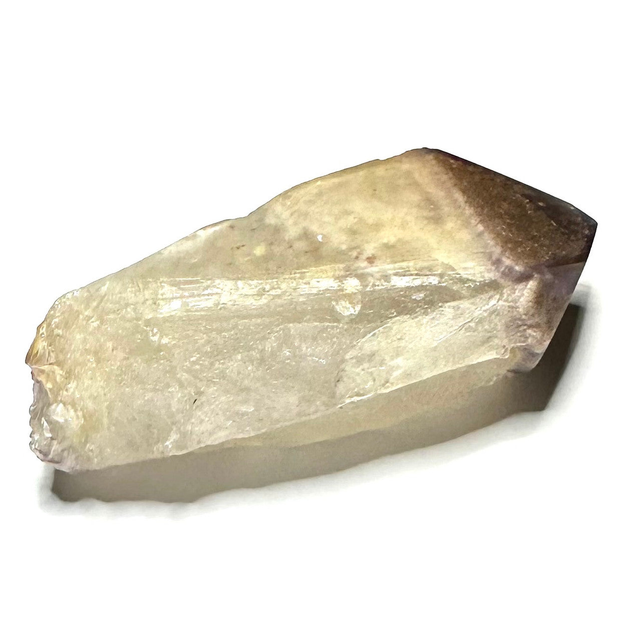 Golden Amethyst Lemurian with Polished Tip-3 1/4 x 1 3/4"-NC7437