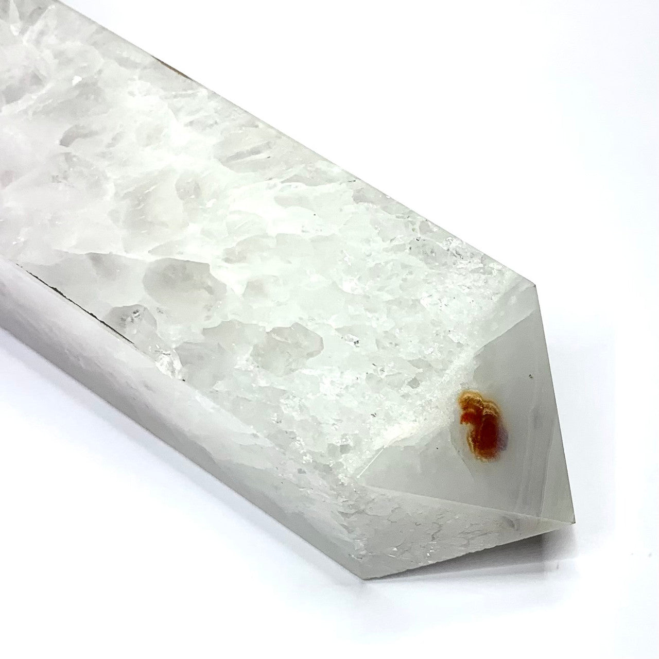 One of a Kind Agate in Quartz Tower Stone-6 1/2 x 1 1/2" (NC4763)