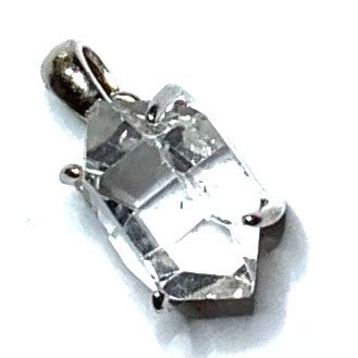Herkimer Diamond Prong Set In Sterling Silver-A Grade-12 x 8mm Avg. (P3462)