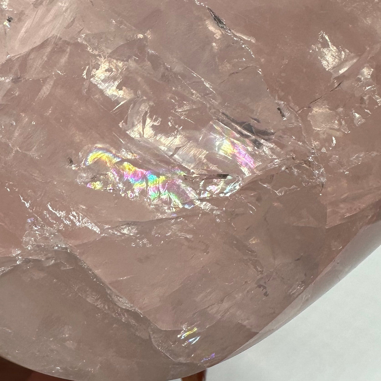 One of a Kind Rose Quartz Flame Stone Tower-3 3/4 x 2 1/4" (NC5243)