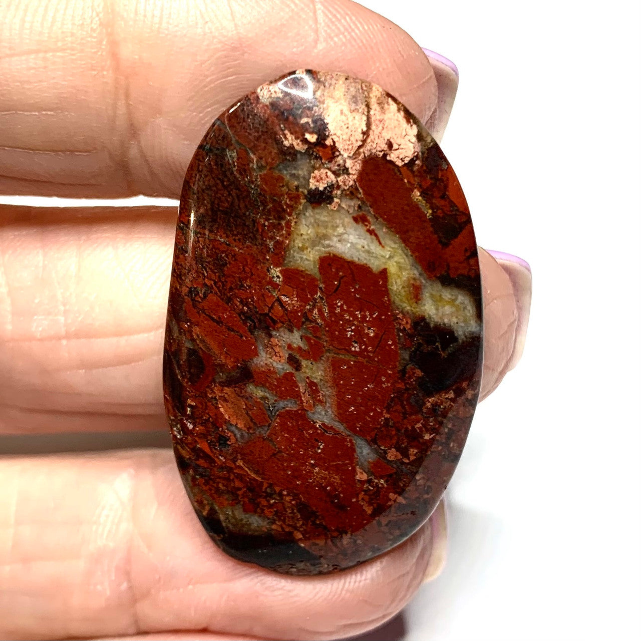 One of a Kind Red Creek Jasper Free Form Cabochon-38 x 24mm-CAB3478 (CAB3478)