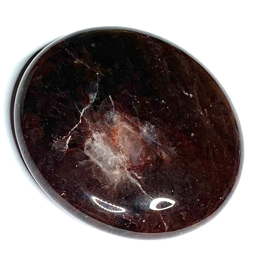 One of a Kind Fire Quartz Palm Stone-2 1/4"-NC4804 (NC4804)