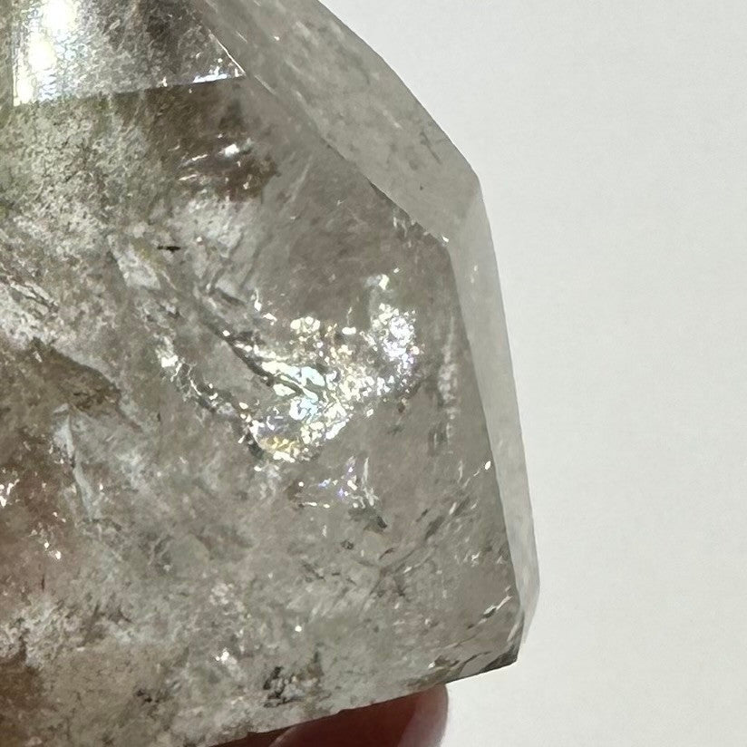 One of a Kind Green Lithium Quartz Stone Tower-1 x 1"