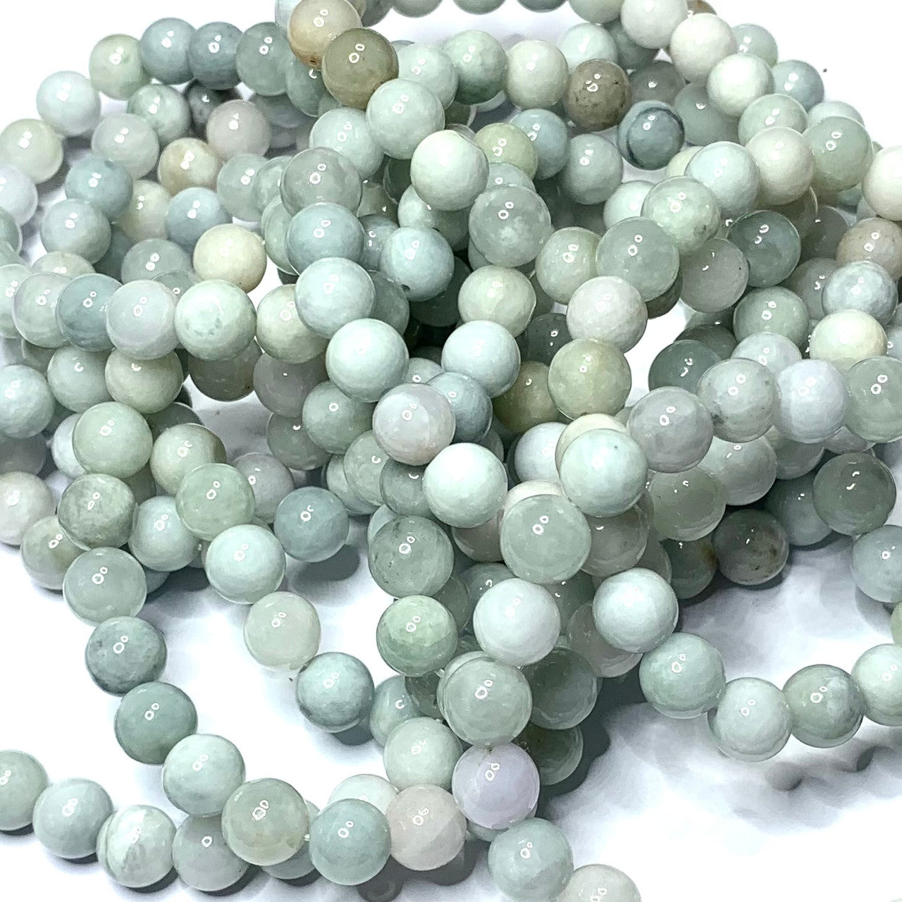 Burma Jade Mala Bead Bracelet-8mm (NC4812)