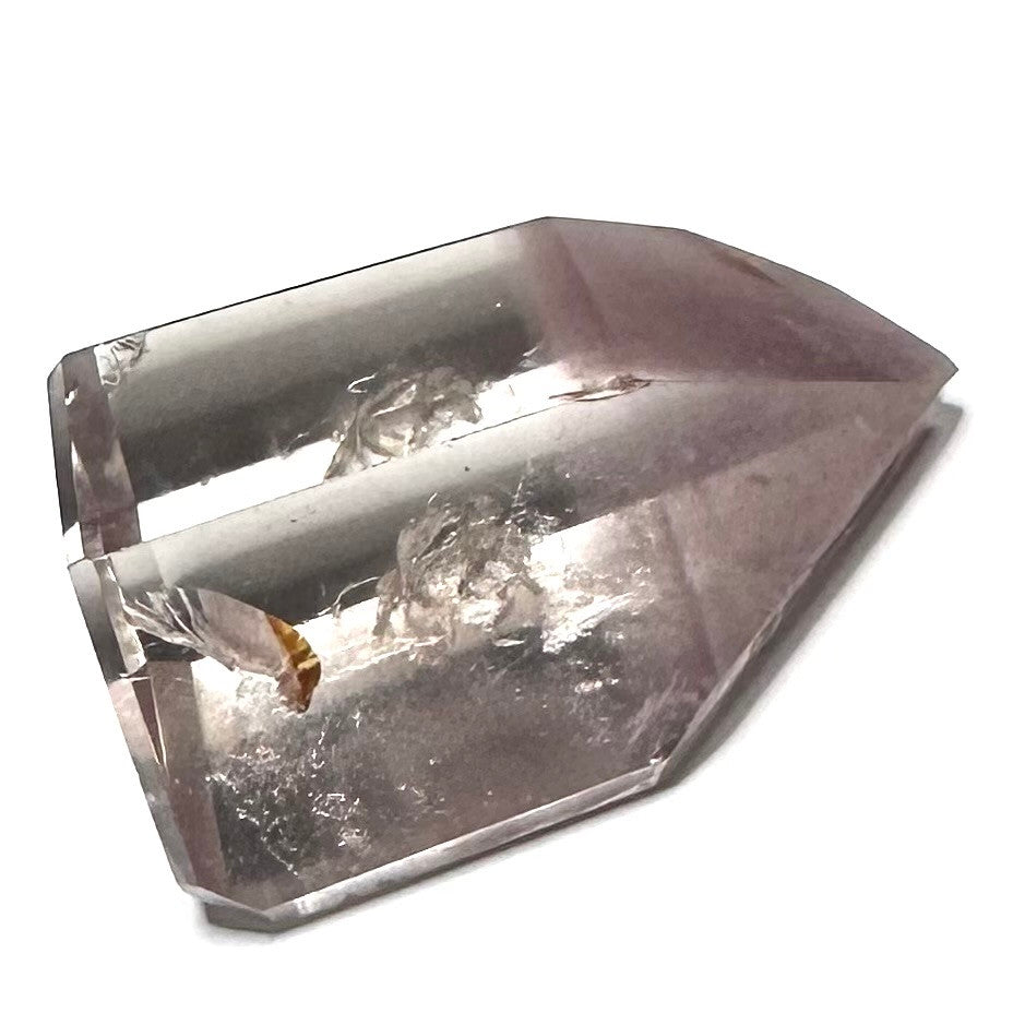 One of a Kind Pink Lithium Quartz with Rainbow Inclusions Mini Stone Tower-1 1/4 x 3/4"