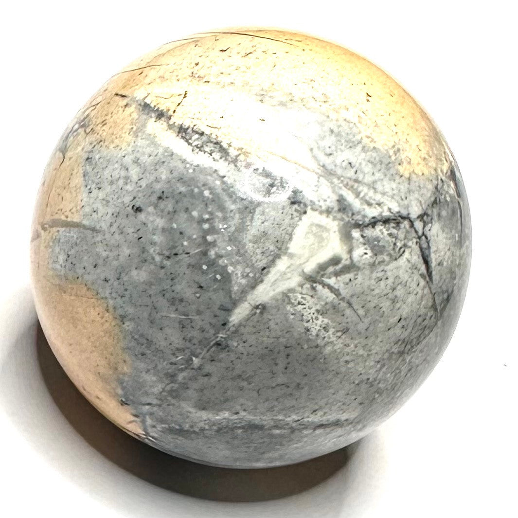 One of a Kind Miligano Jasper Stone Sphere-1 1/2" (NC5250)