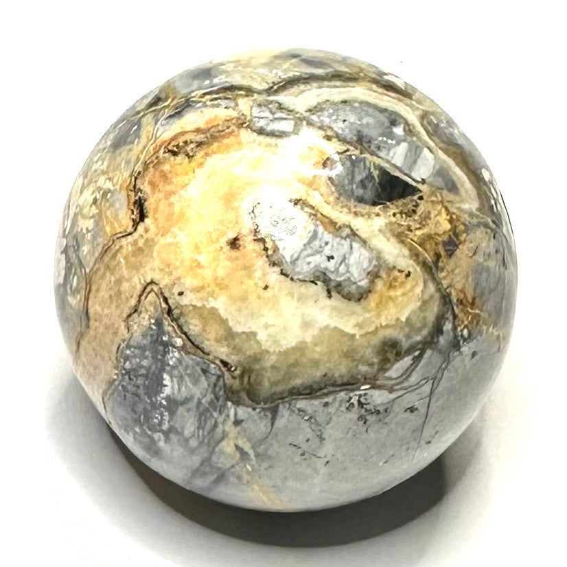 One of a Kind Maligano Jasper Stone Sphere-1 1/2"-NC5251 (NC5251)