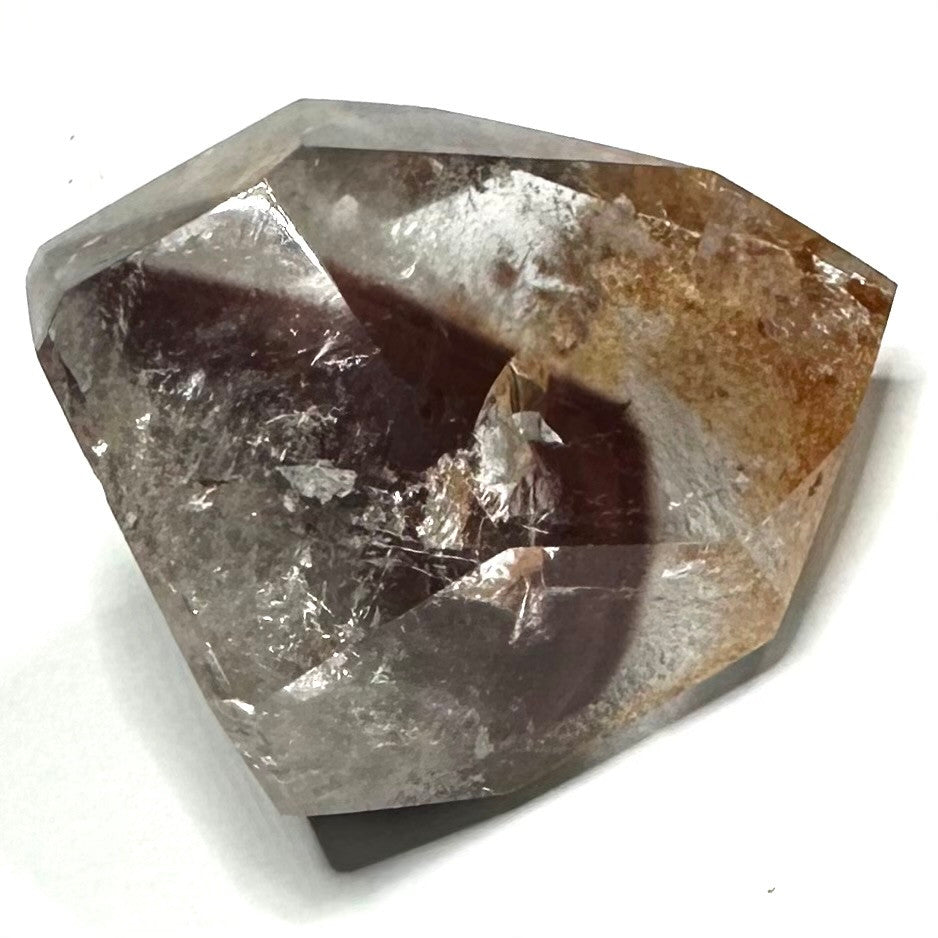 One of a Kind Pink Lithium Quartz with Rainbow Inclusions Mini Stone Tower-1 1/2 x 1 1/4"