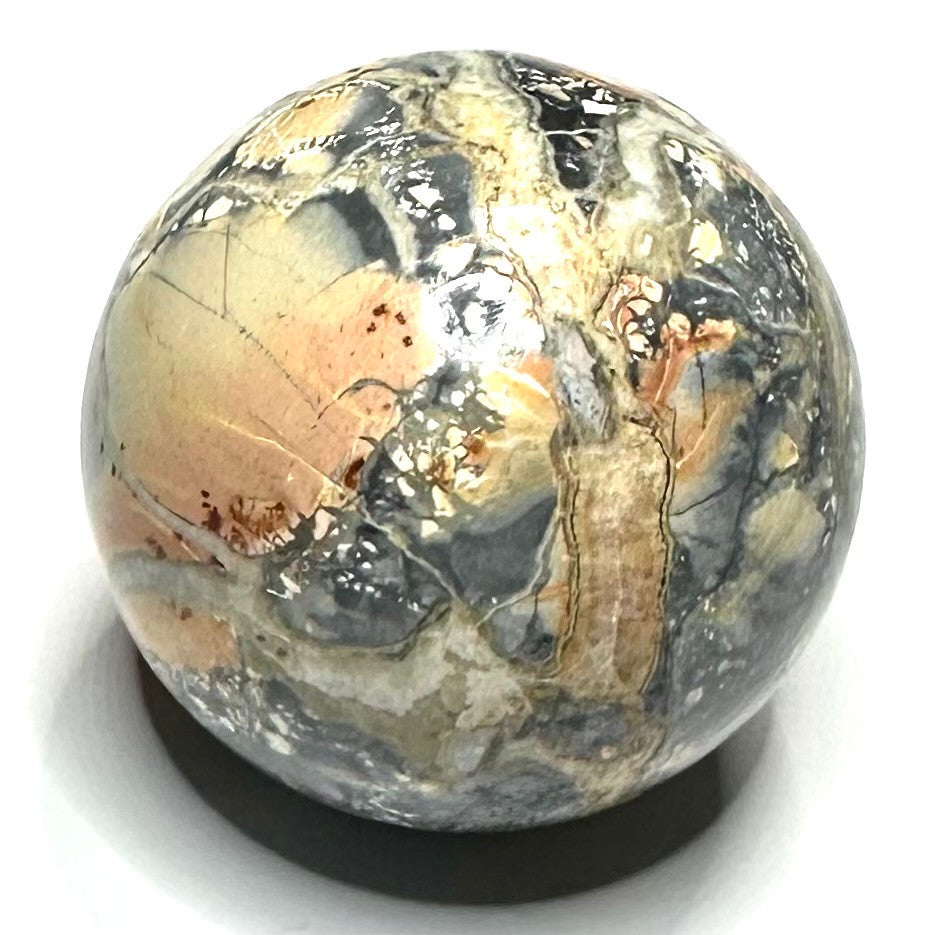 One of a Kind Maligano Jasper Stone Sphere-2" (NC5257)