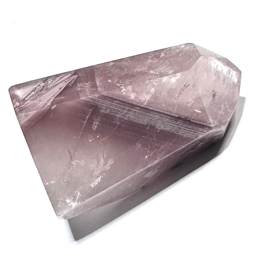 One of a Kind Pink Lithium Quartz with Rainbow Inclusions Mini Stone Tower- 1 3/4 x 1 1/4"