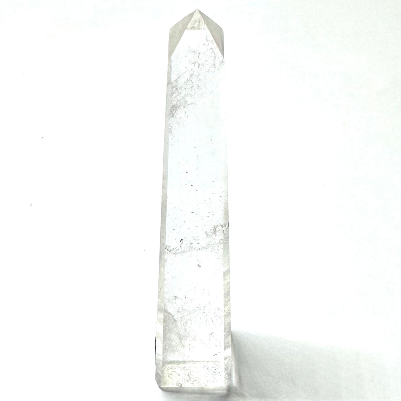 One of a Kind Quartz Crystal with Rainbow Inclusions Stone Tower-3 3/4 x 3/4"
