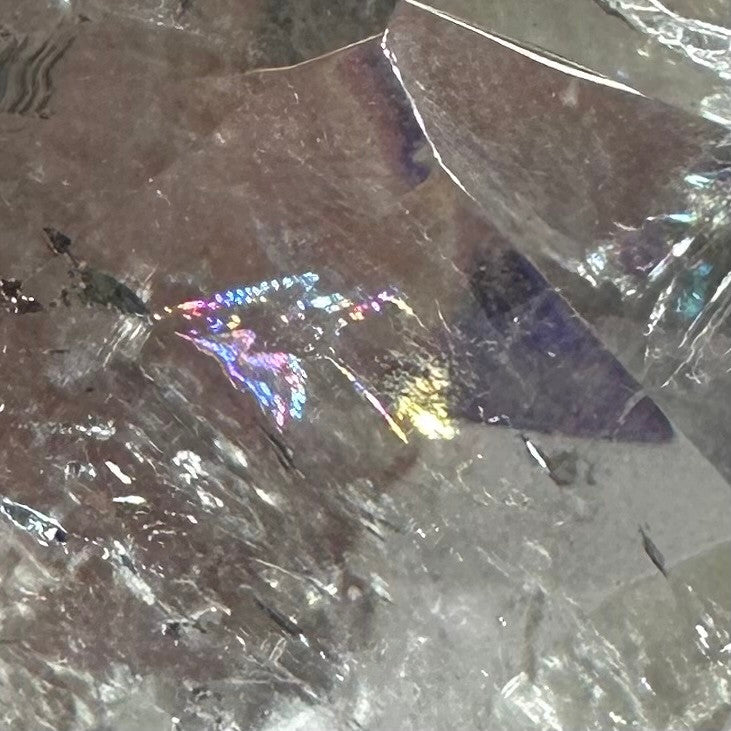 One of a Kind Quartz Crystal Carved and Faceted Heart Stone-2 1/2 x 2 1/2"