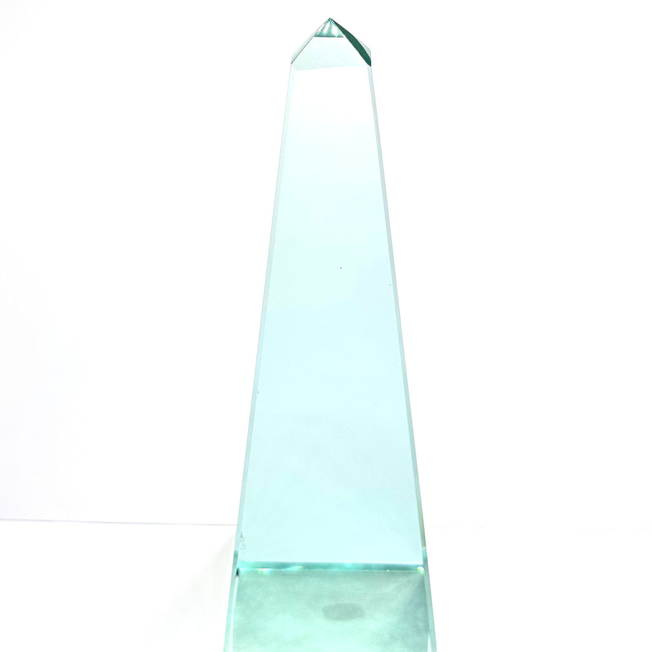One of a Kind Man-Made Glass Blue Odsidian Tower -7 x 3"