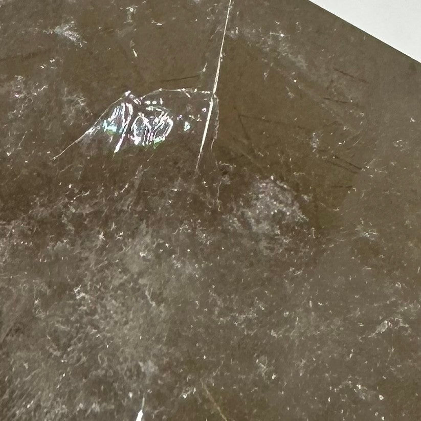 One of a Kind Golden Rutile Quartz Crystal with Rainbow Inclusions Freeform Stone-3 x 2 1/4"