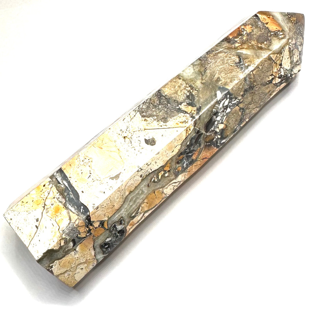 One of a Kind Maligano Jasper Stone Tower-7 1/2 x 2 1/4" (NC5312)