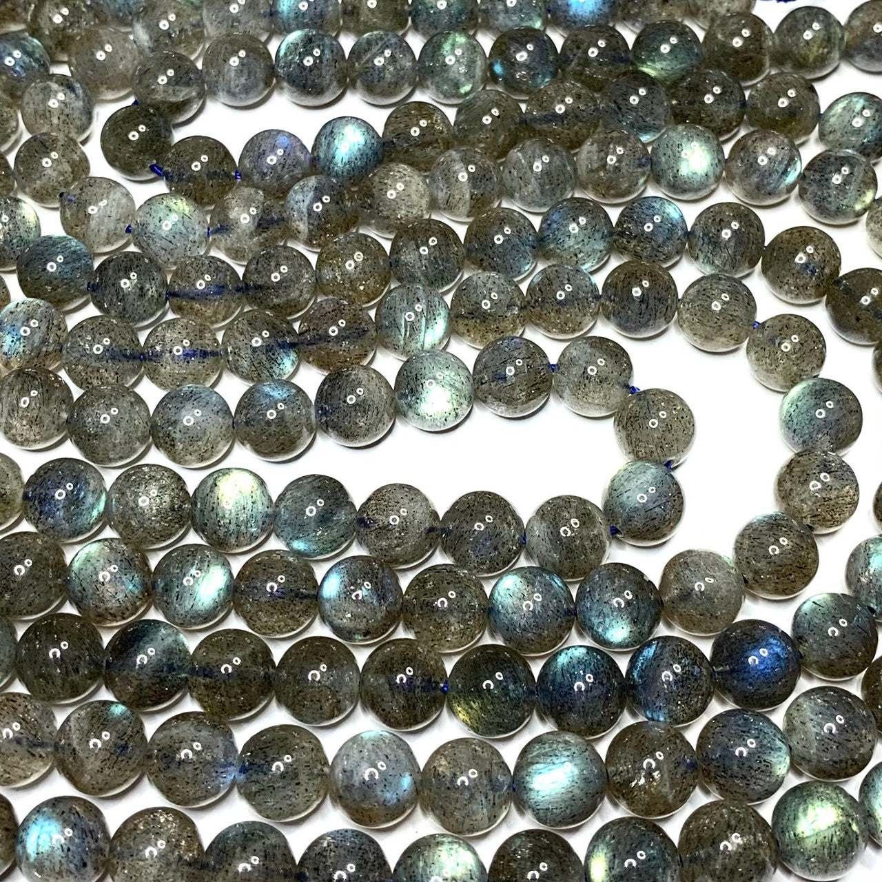 Highly Polished Labradorite Smooth Round Beads-8mm-A+ Grade (SP4857)