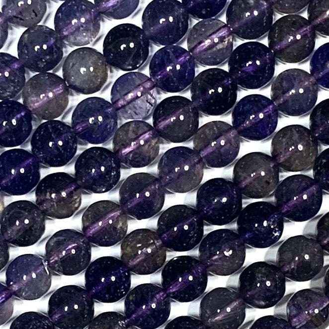 Iolite Highly Polished Round Beads-6mm (SP4869)
