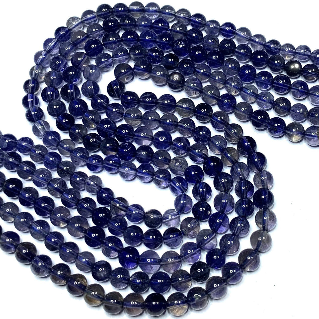 Iolite Highly Polished Round Beads-4mm (SP4868)