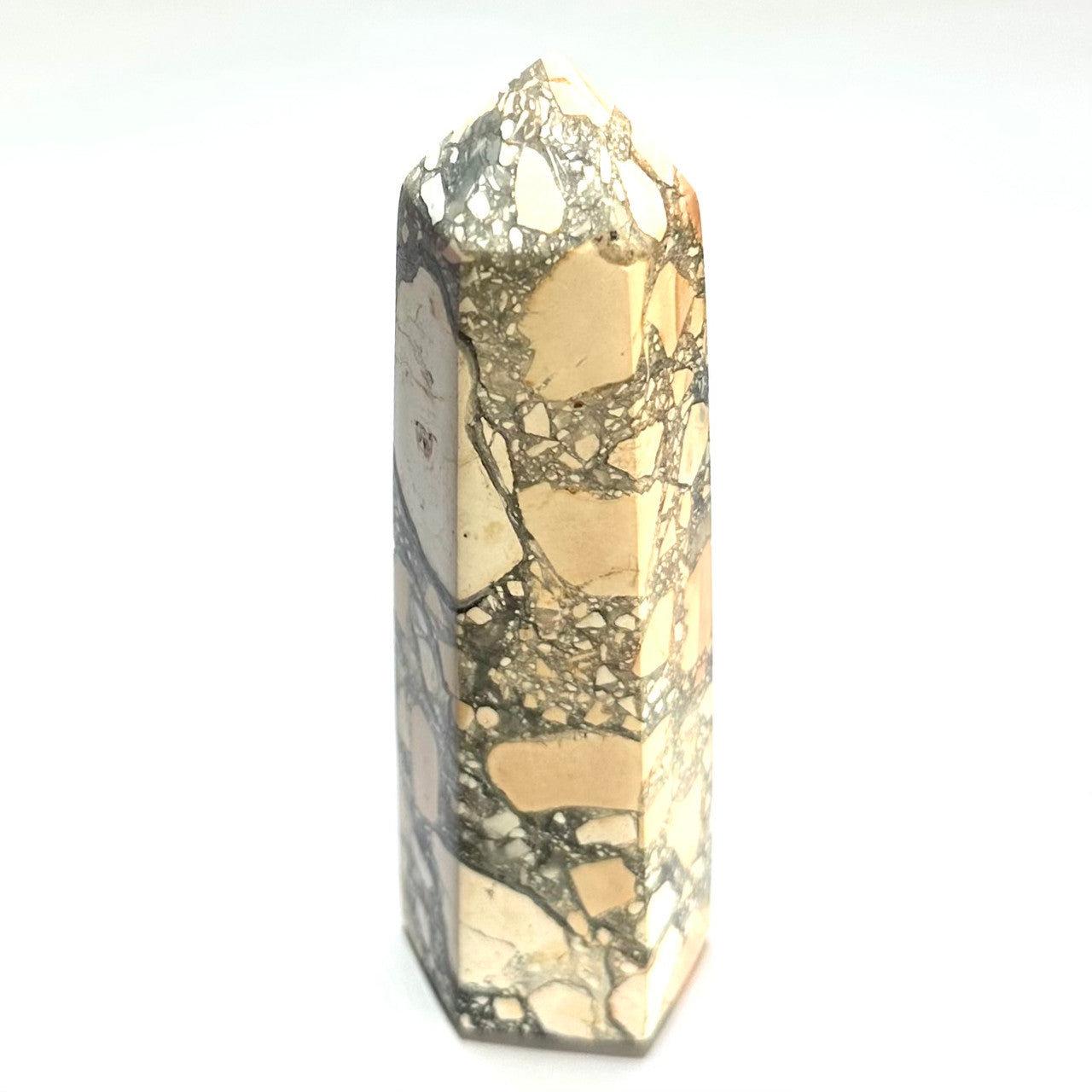 One of a Kind Maligano Jasper Stone Tower-4 1/2 x 1 1/2"