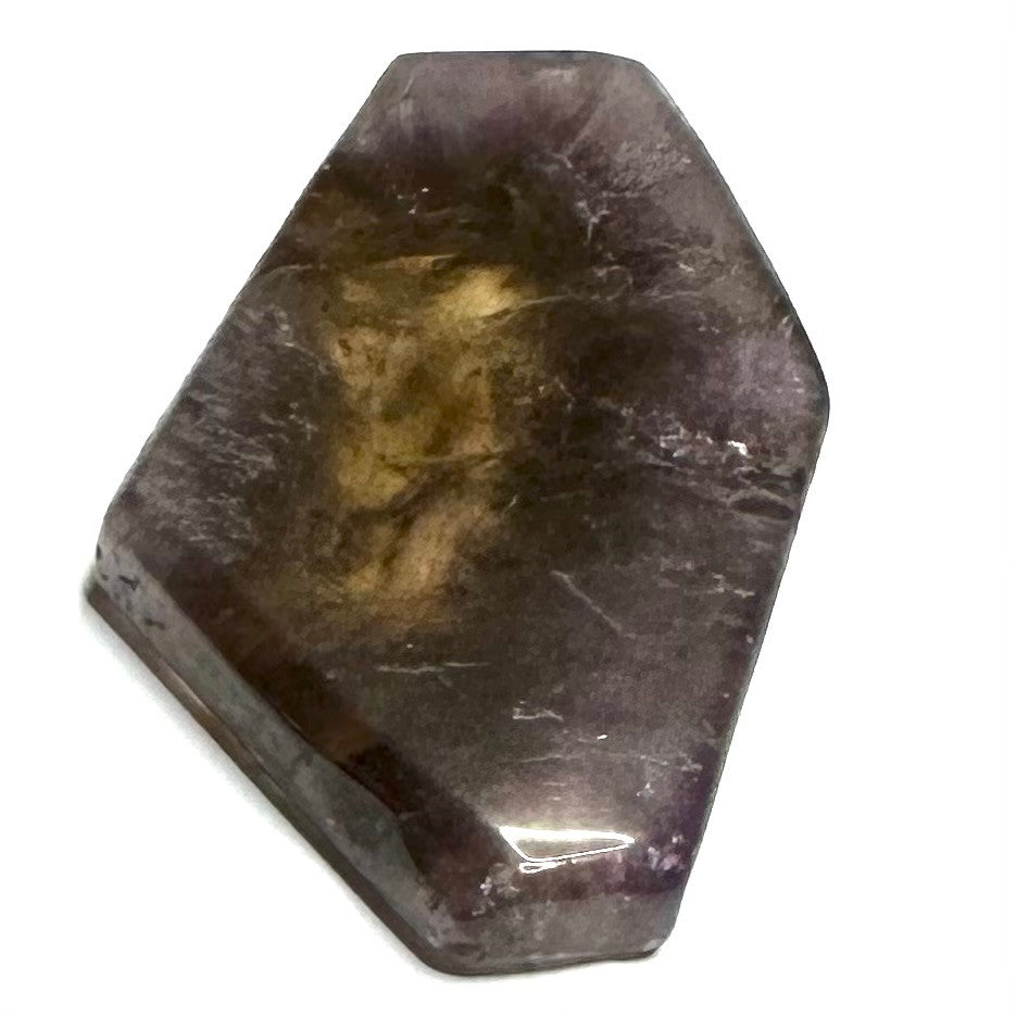 One of a Kind Super 7 + Ametrine and Pyrite Stone Slab-2 1/4 x 1 1/2"-NC6243