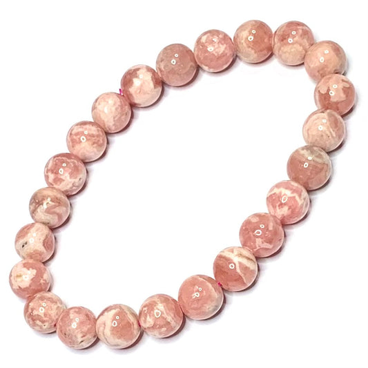 Rhodocrosite Mala Bead Bracelets-8mm